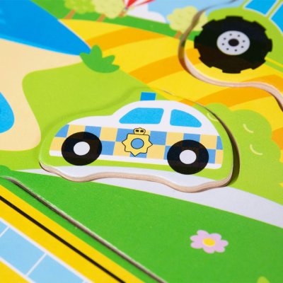 Bigjigs Toys Układanka dźwiękowa Transport