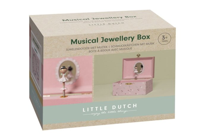 LITTLE DUTCH Škatla za nakit glasbena Rože