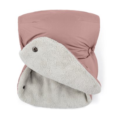 PETITE&MARS Set zimní fusak Jibot 3v1 + rukavice na kočárek Jasie Dusty Pink