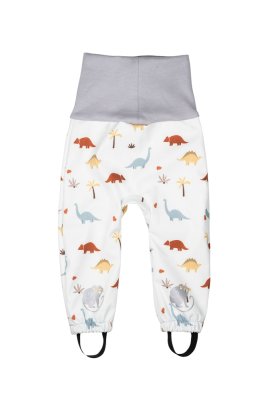 Monkey Mum® Adjustable Softshell Baby Pants with Membrane - Dinosaur Tales