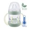 NUK For Nature Babyflasche zum Lernen mit Temperaturkontrolle, grün 150 ml