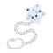 NUK Schnullerkette mit Clip blau