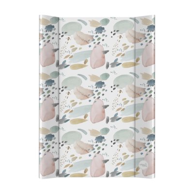CEBA BABY Wickelauflage 2-seitig mit fester Platte (50x70) Ultra Light Drops and Dots