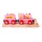 Bigjigs Rail Rosa Lokomotive mit Tender