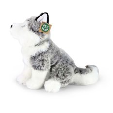 Rappa Plyšový pes husky sediaci 30 cm ECO-FRIENDLY