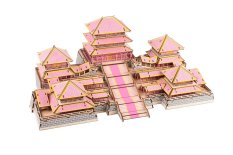 Woodcraft Holz 3D Puzzle Epang Palast