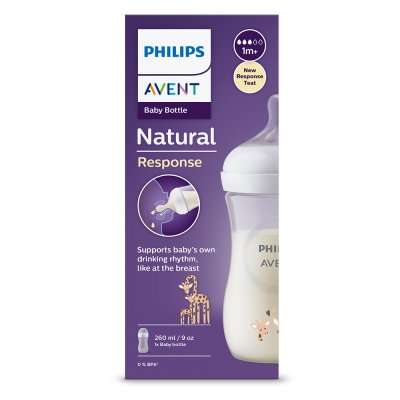 Philips AVENT Natural Response-fles 260 ml, 1m+, giraffe