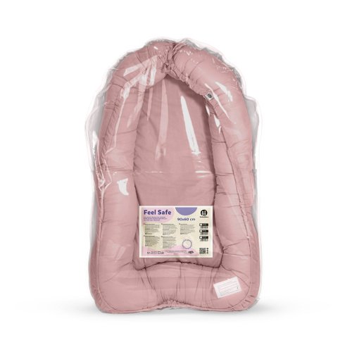 PETITE&MARS Gniazdko ochronne dla maluszków FEEL SAFE Dusty Pink 90 x 60 cm