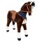 small foot Cavallo da seduta XL marrone con suono
