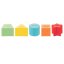 CHICCO Gobelets empilables colorés Eco+ 6m+
