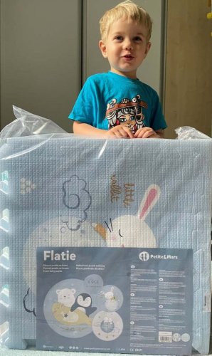 PETITE&MARS Padlós összecsukható puzzle Flatie 116x174x1,5 cm, 6 db