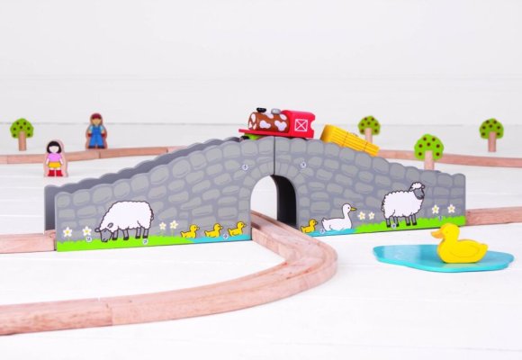 Bigjigs Rail Quinta ponte com túnel