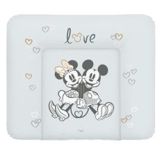 CEBA Changing pad soft for chest of drawers (85x72) Disney Minnie & Mickey Grey