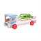 Bigjigs Toys Drewniana laweta z samochodem osobowym