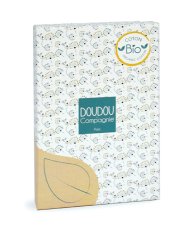 Doudou Zestaw prezentowy - Lis z kocykiem z bawełny BIO 20 cm