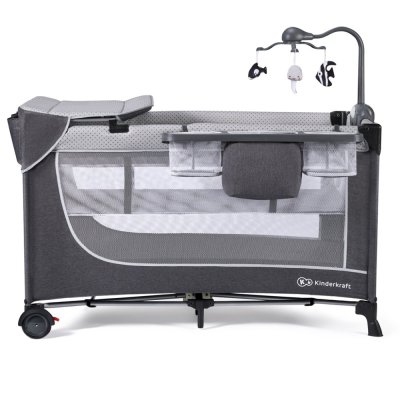 KINDERKRAFT SELECT Reisebett Leody Zubehör Leody Grey, Premium