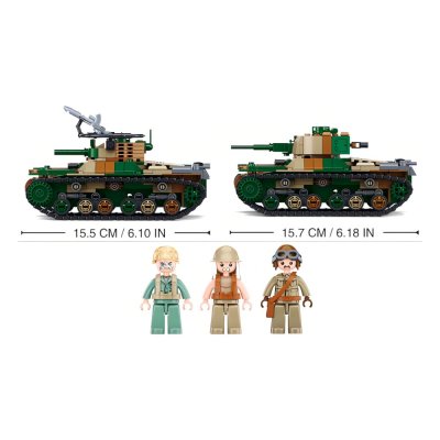 Sluban WWII M38-B1107 Japán Type 97 közepes tank 2 az 1-ben