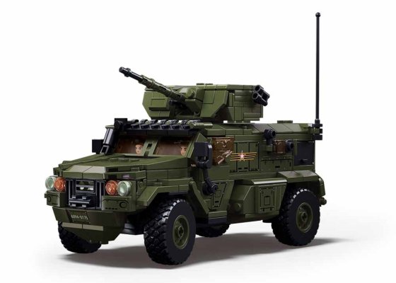 Sluban Model Bricks M38-B1179 Opancerzony wóz bojowy Typhoon VDVS w skali 1:35