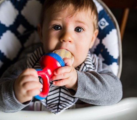 NUBY Fodernät 6 m+, röd