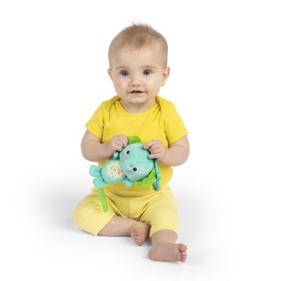 BRIGHT STARTS Spielzeug mit Melodie am C-Ring Tug Tunes™ Elefant 0m+