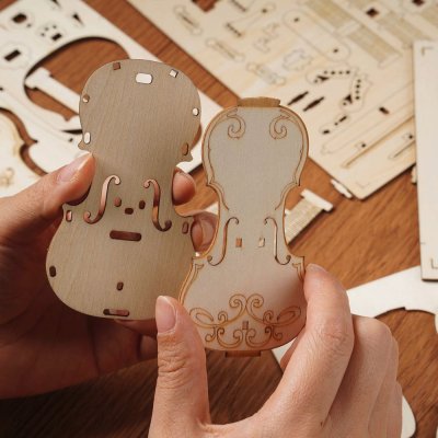 RoboTime 3D houten modelbouwpakket Violoncello