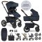 EASYWALKER Kombikinderwagen Jimmey Indigo Blue XXL AIR + RWS
