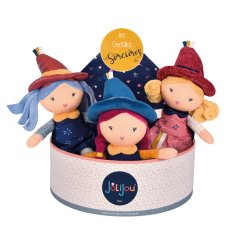 Doudou Jolijou Lutkovne punčke Čarovnice 24 cm