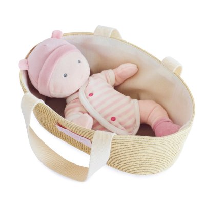Doudou Jolijou Muñeca Pola en bolso para cochecito 28 cm