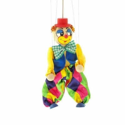 Marionetas grandes de madera - Payaso