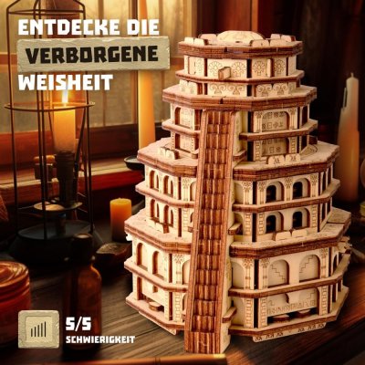 EscapeWelt Puzzle de Madera Quest Tower