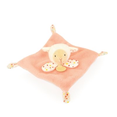 Doudou Peluche Orsetto arancione Pecora 19 cm