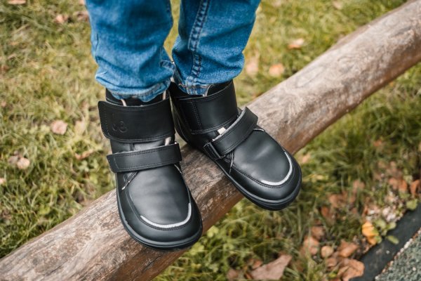 Be Lenka Children's winter barefoot shoes Panda 2.0 - All Black