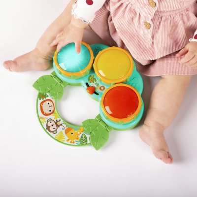 BRIGHT STARTS Spielzeugtrommeln Safari Beats™ 3m+