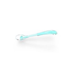 BABYONO Silicone spoon Smile turquoise 6m+