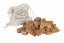 Wooden Story Cubos en bolsa de algodón XL - 50 piezas - Natural
