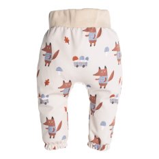 Detské softshellové nohavice s membránou Monkey Mum® - Líšky na hubách