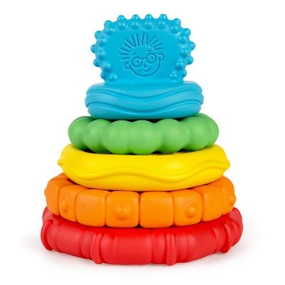 BABY EINSTEIN Stacking grizalo 2 v 1 Stack&Teethe™ 0m+