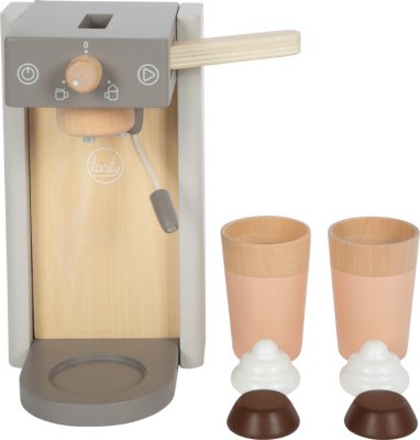 small foot Leseni aparat za kavo z dodatki Tasty siv