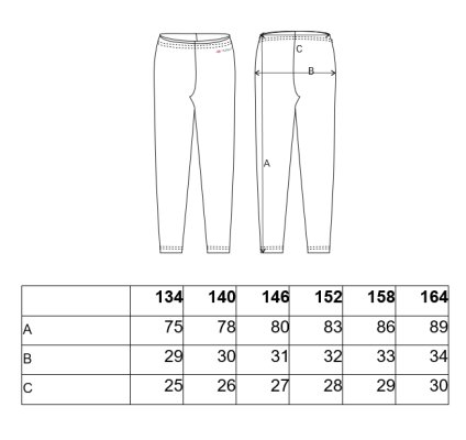 Dunne legging Outlast® - scarlet