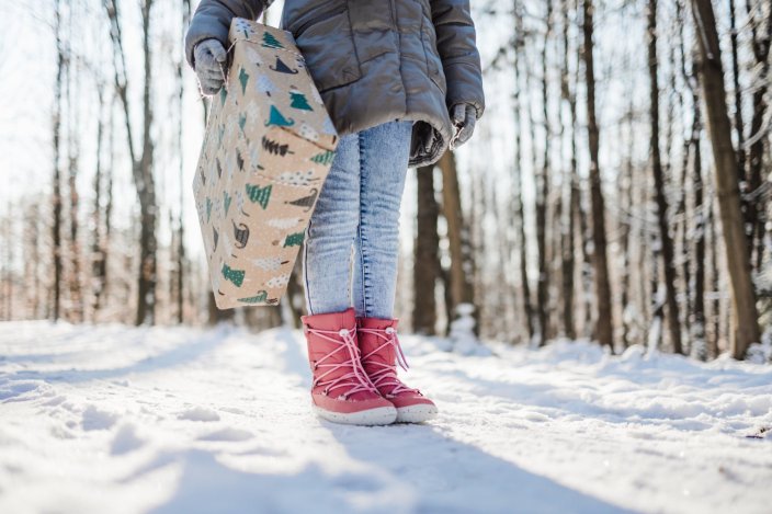 Be Lenka Chaussures pieds nus d'hiver pour enfants Snowfox Kids 2.0 - Rose Pink