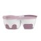 BABYONO Bowl 2 in 1 closeable, with spoon 200+150 ml purple 6m+