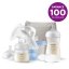 Philips AVENT Tire-lait manuel, kit de démarrage + 60 coussinets d'allaitement jetables