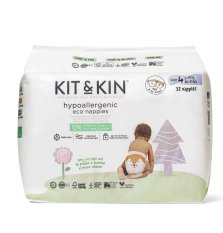 KIT & KIN Pañales desechables eco 4 (9-14 kg) 32uds