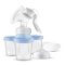 Tiralatte Philips AVENT. latte manuale con sistema VIA + Coppette assorbilatte monouso 60 pz