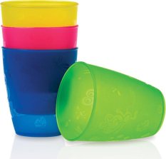 NUBY Vasos 4 piezas 300 ml 9 m+