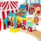 Bigjigs Rail Pista de comboio de madeira feira divertida 54 peças