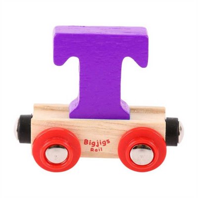 Bigjigs Rail Waggon für Holzeisenbahn - Buchstabe T