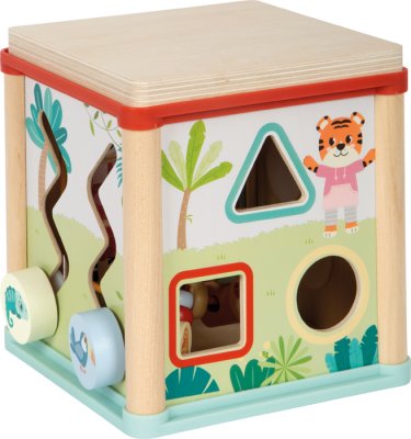 small foot Motorikwürfel aus Holz Dschungelfreunde