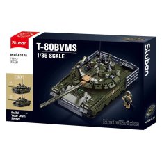 Sluban Model Bricks M38-B1178 Glavni bojni tank T-80 2 v 1 v merilu 1:35