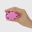 NUBY Gryzak z kulką silikonową 3m + różowy
